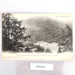 Vintage 1930s Les Hautes High Vosges Mountains Lake France B&W Aerial Photograph